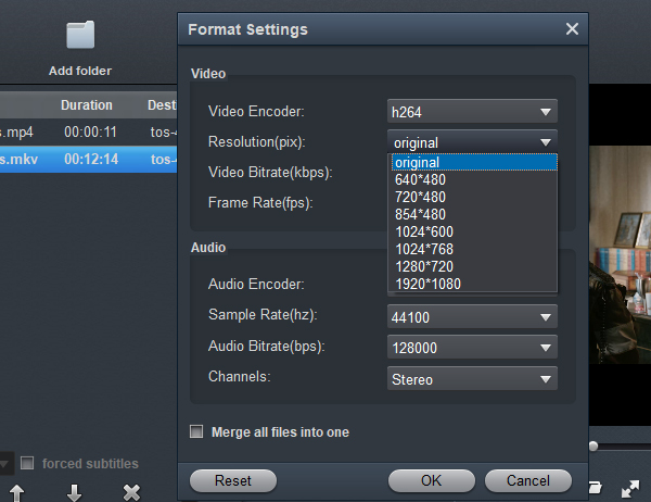 Sony Xperia 1 II Video Format - Settings