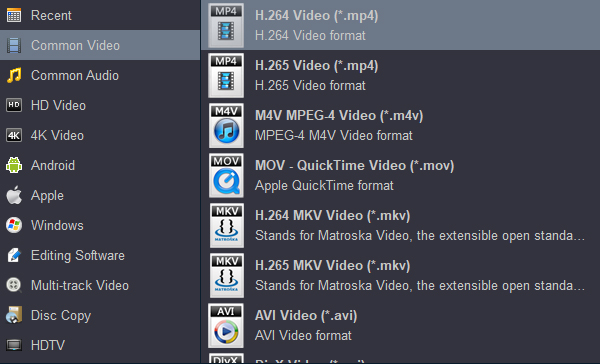 Covnert Video to H.264 MP4