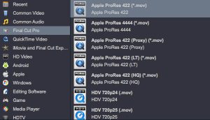 Convert video to ProRes codec on Mac